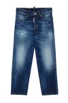 Dsquared2 Jeans Regular Blu Scuro Con Rotture In Blue