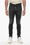 Dsquared2 Jeans Regular Fit A Lavaggio Scuro 16cm In Black