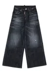 Dsquared2 Jeans Regular Nero Con Rotture In Black