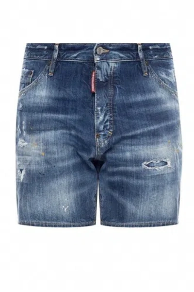 Pre-owned Dsquared2 Jeans Short S74mu0584 S30309470 In Blue
