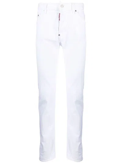 Dsquared2 Vaqueros Pitillos - Blanco In Bianco