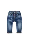 Dsquared2 Jeans Slim Blu Scuro Sfumato In Blue