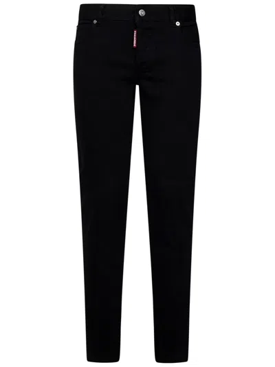 Dsquared2 Low-rise Skinny Jeans In Nero