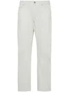 Dsquared2 Mens Off-white Icon Ice London Bro Straight-leg Regular-fit Denim Jeans In White