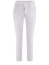 Dsquared2 White Cotton Denim Jeans In White