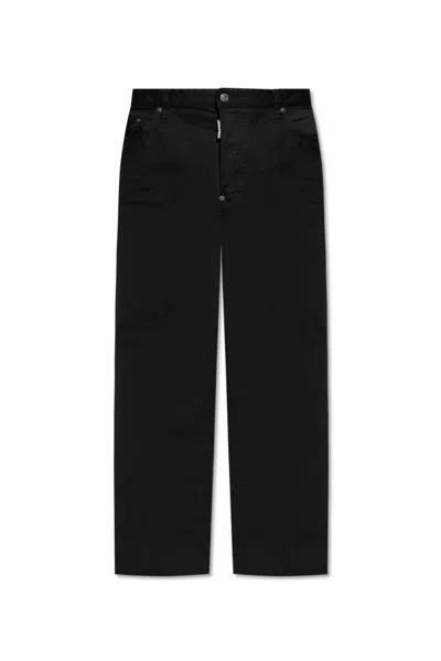 Dsquared2 Jeans With Belt Loops In Black