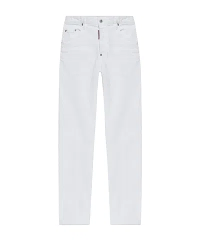 Dsquared2 Jeans With Belt Loops In White