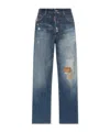 Dsquared2 Jeans With Belt Loops In Blue