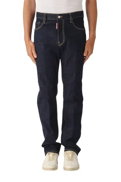 Dsquared2 Jeans With Belt Loops In Blue