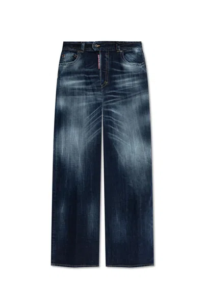 Dsquared2 Jeans With Logo In Navy