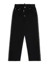 Dsquared2 Regular Black Jeans With Studs In Black