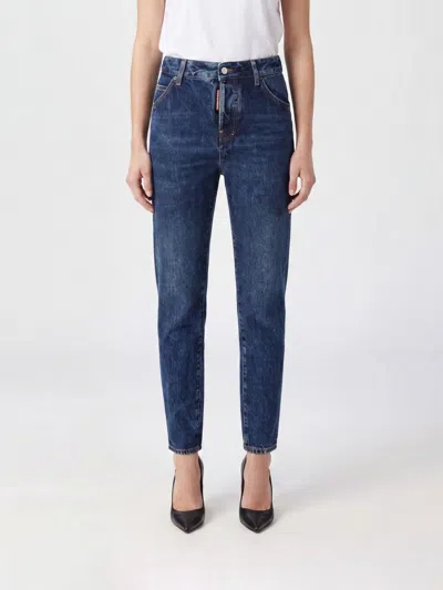 Dsquared2 Blue Straight Low Rise Jeans