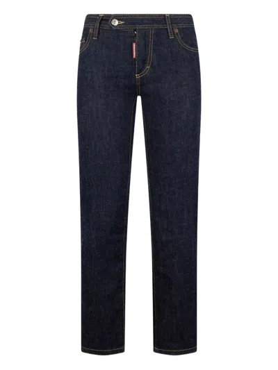 Dsquared2 Jenna Belt-loop Jeans In Blue
