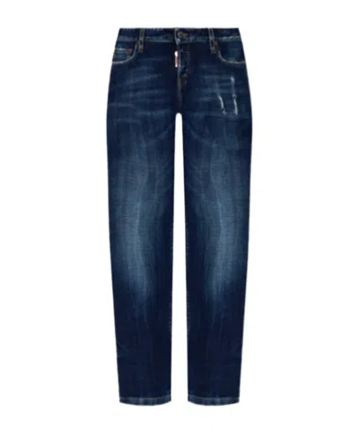 DSQUARED2 DSQUARED2 FADED STRAIGHT-LEG JEANS