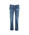 Dsquared2 'jenna' Straight-leg Jeans In Blue