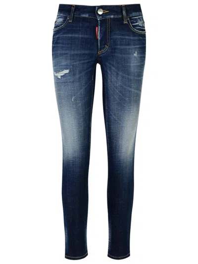 Dsquared2 'jennifer' Blue Cotton Denim Jeans