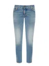 Dsquared2 Jennifer Cropped Jeans In Light Blue In Light Blue