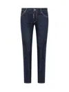 Dsquared2 Jennifer Cropped Jeans In Navy Blue