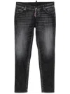 Dsquared2 642 Distressed Straight-leg Jeans In Schwarz