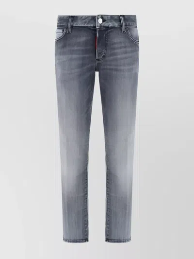 Dsquared2 Jennifer Jeans Trousers Faded Wash In Burgundy