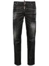 Dsquared2 Jennifer Low-rise Skinny Jeans In 黑色