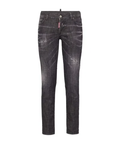 Dsquared2 Jennifer Low-rise Skinny Jeans In Black