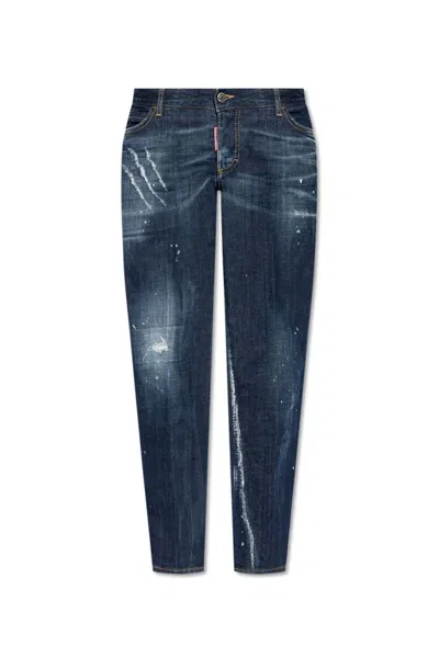 Dsquared2 Jennifer Tapered Jeans In Blue