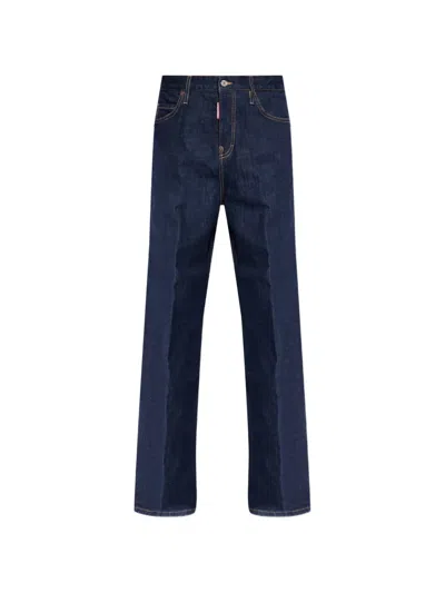 Dsquared2 Jennifer Tie-detail Jeans In Blue