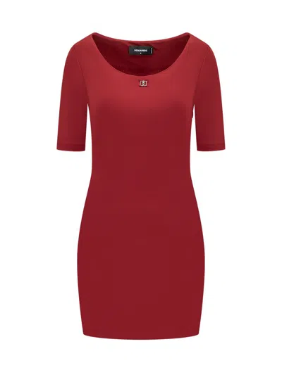 Dsquared2 Jersey Dress In Red