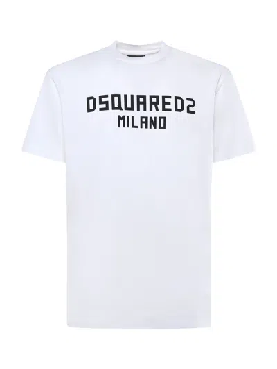 Dsquared2 Jersey T-shirt With Logo In White
