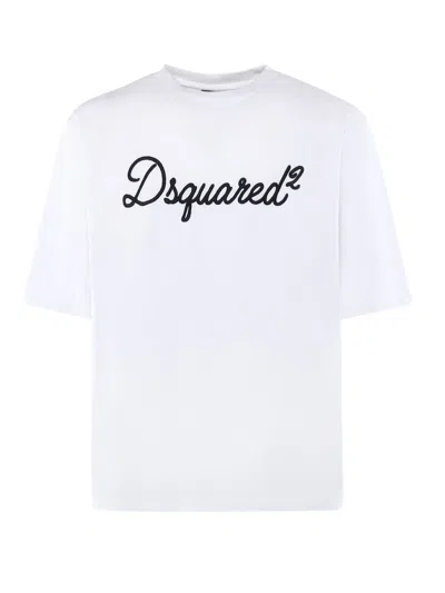 Dsquared2 Jersey T-shirt With Logo In White