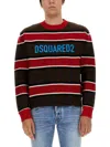 Dsquared2 Jersey With Logo In Multicolour