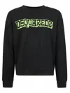Dsquared2 Man Sweatshirt Black Size Xxl Cotton In Black