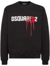 Dsquared2 Logo-print Cotton Sweatshirt In Black