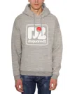 Dsquared2 Men's Grey Cotton Sweatshirt With Hood For Fw22 In Gray