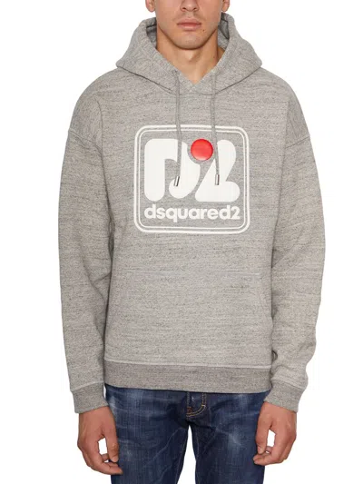 Dsquared2 Logo Hoodie In Grey