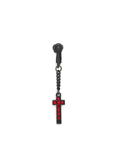 Dsquared2 Jesus Single Clip-on Earring In Black