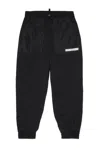 Dsquared2 Kids Logo Printed Drawstring Pants In Black