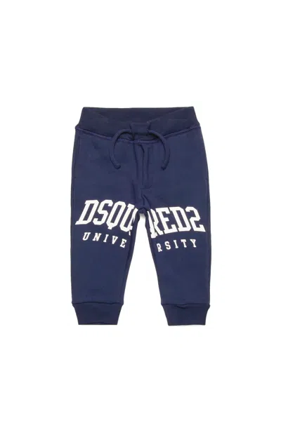 Dsquared2 Joggers With College Logo In Blue