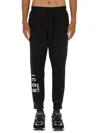 Dsquared2 Logo And Text Print Sweatpants In Black