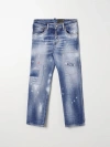 DSQUARED2 JUNIOR PANTS DSQUARED2 JUNIOR KIDS COLOR DENIM,F38602028