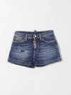 Dsquared2 Junior Short  Kids Color Denim In Denim