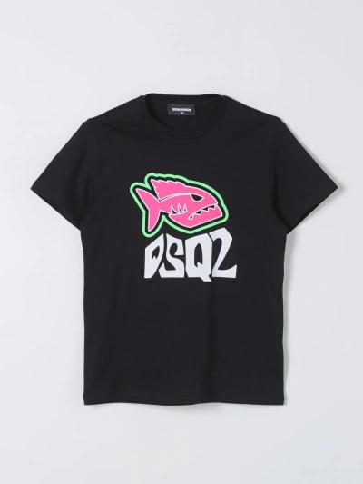 Dsquared2 Junior T-shirt  Kids Color Black In Black