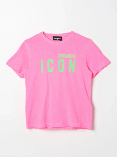 Dsquared2 Junior T-shirt  Kids Color Fuchsia