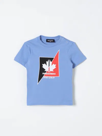 Dsquared2 Junior Babies' T-shirt  Kids Color Gnawed Blue