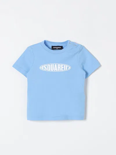 Dsquared2 Junior Babies' T-shirt  Kids Color Gnawed Blue