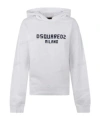 Dsquared2 Just Right Fit D2 Milano Hoodie In White