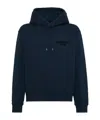 Dsquared2 Black Hoodie With Drawstring Hood In Blue