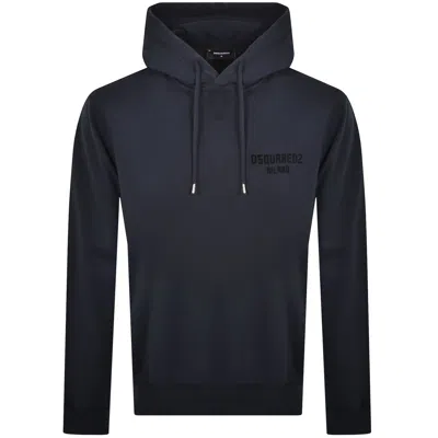 Dsquared2 Just Right Fit Hoodie Navy In Blue