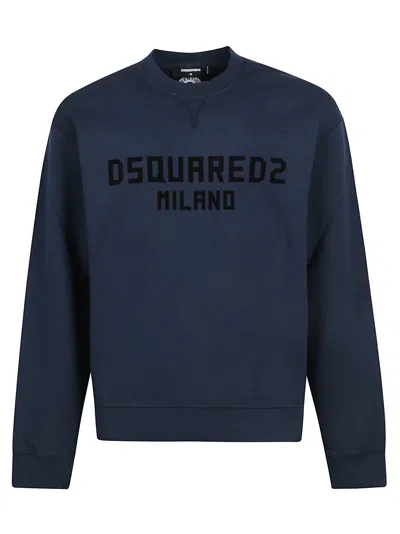 Dsquared2 Just Right Fit Sweatshirt In Blue